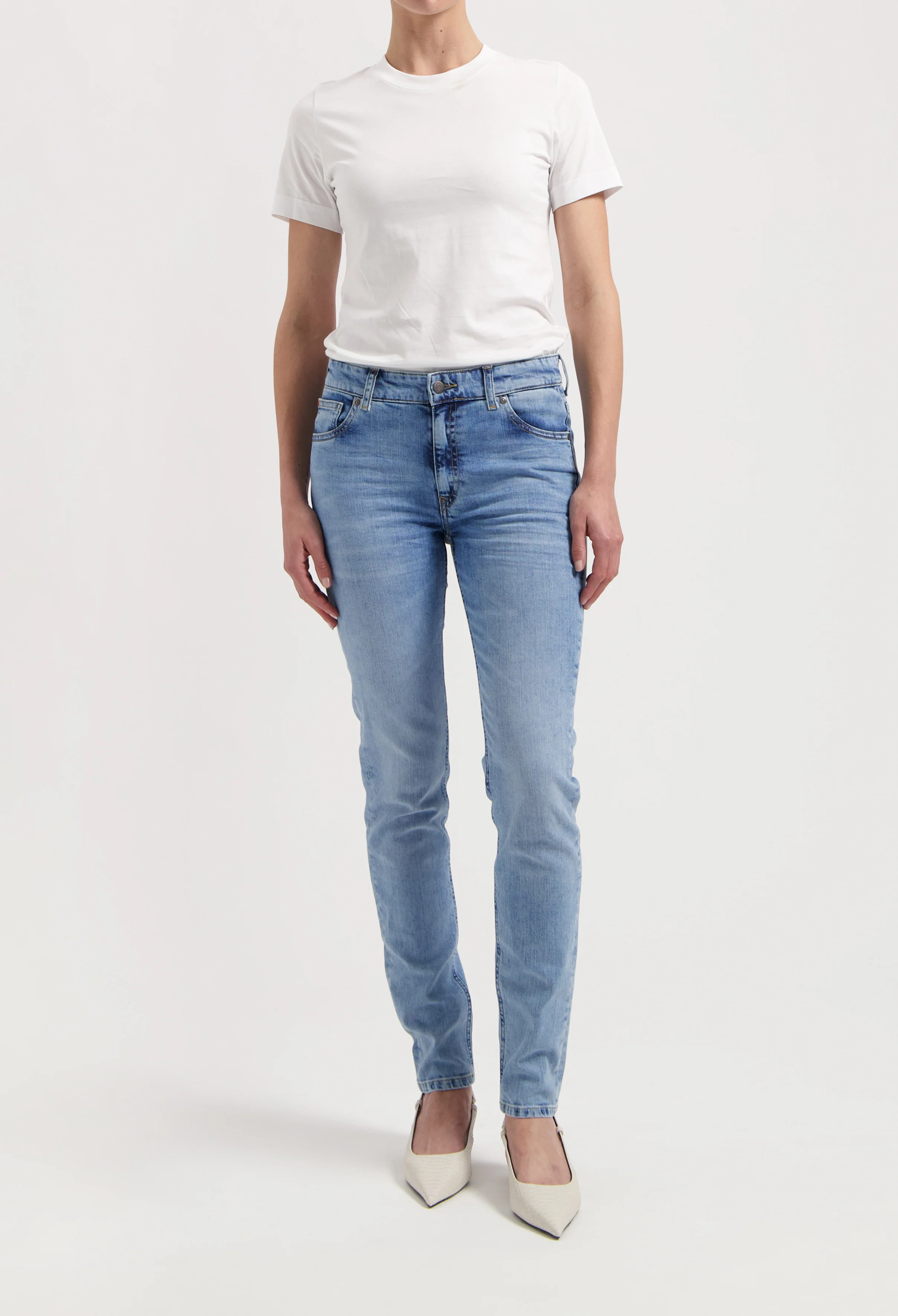 Skyler Mid Skinny - Original Stone