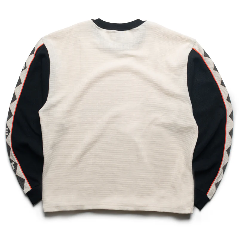 Diet Starts Monday Ignition Waffle L/S Tee - Antique White/Black