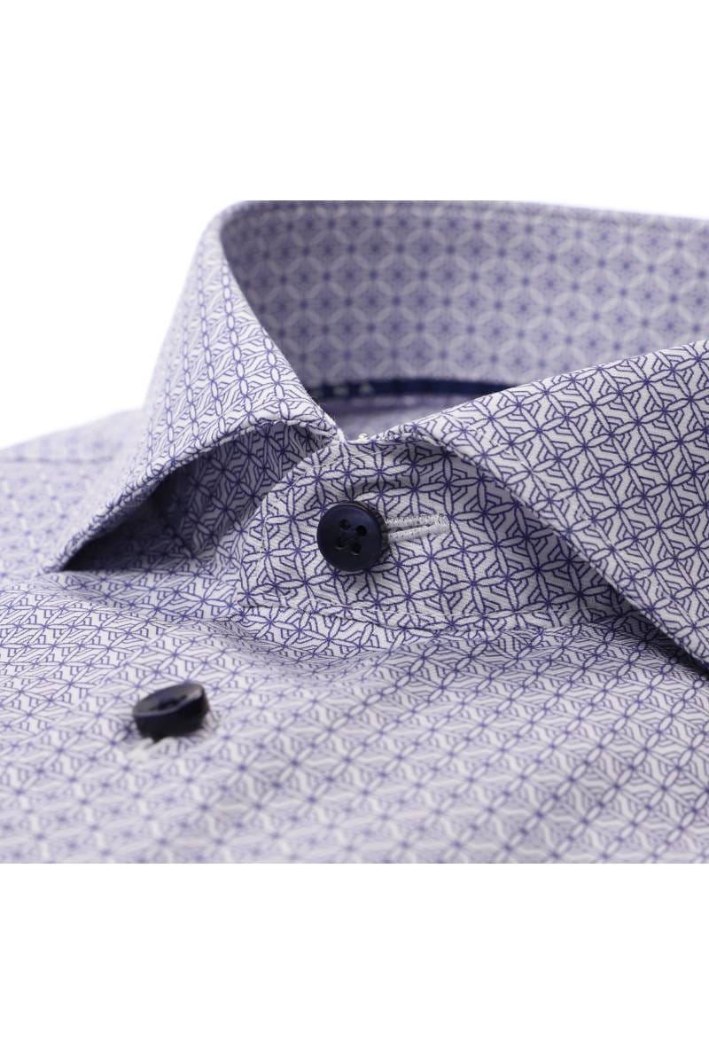 ETERNA Slim Fit Hemd mittelblau, Bedruckt