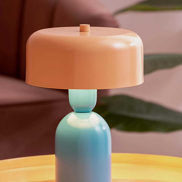 Lampe à poser Double Funky - Bleu, Orange