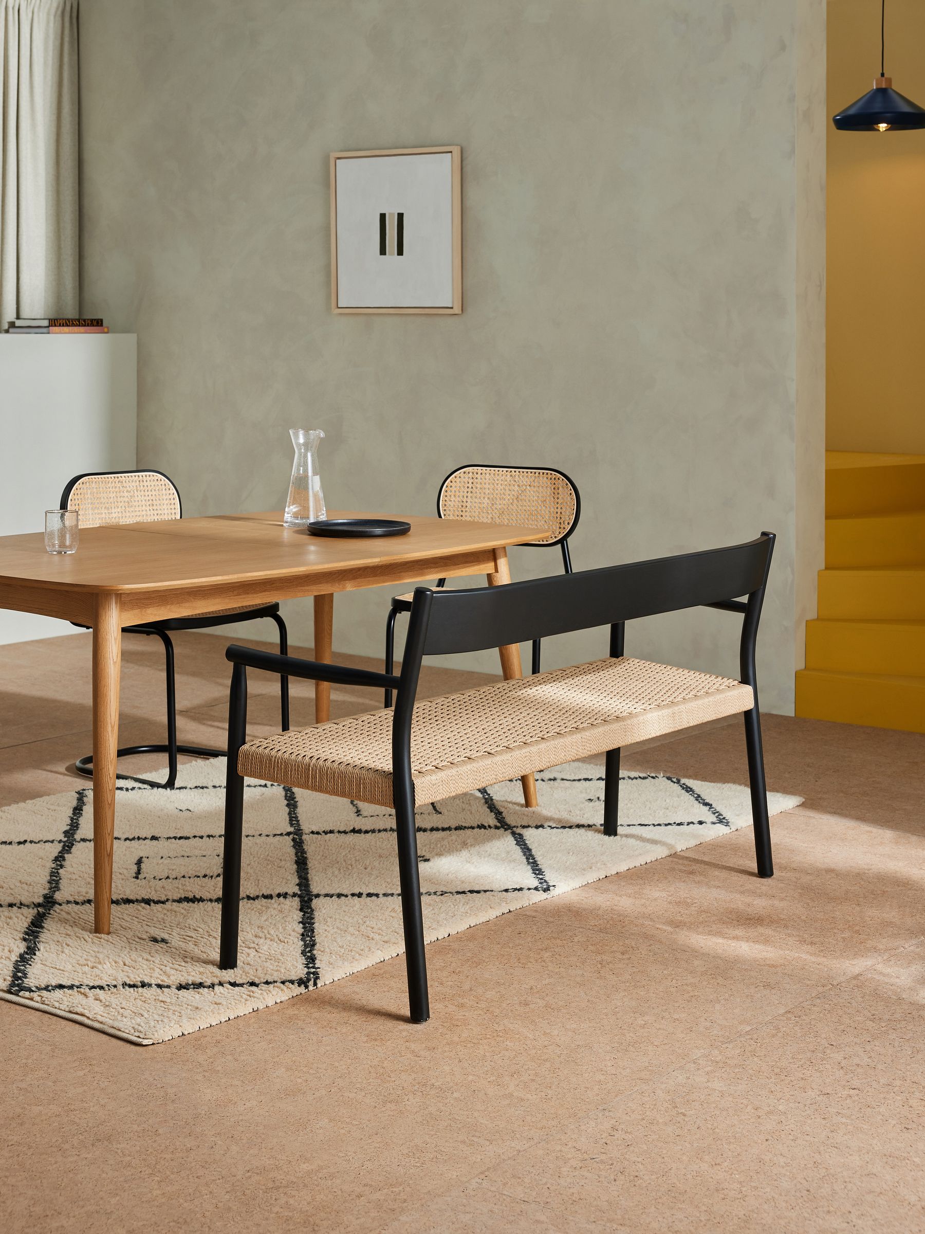 Rhye Dining Bench in Black