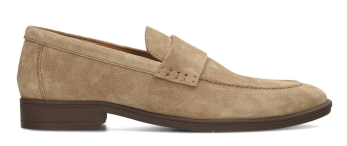 SLIPPER VELOURSLEDER TAUPE