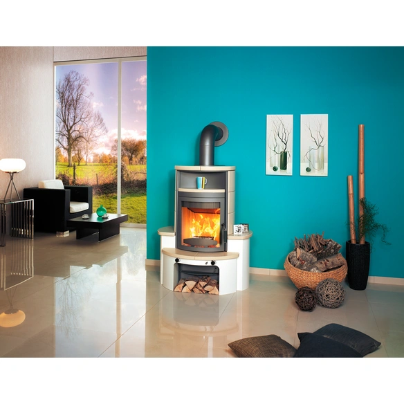 Kaminofen »Avenso GT ECOplus«, creme, Stahl/Keramik, 8 kW, Dauerbrand geeignet