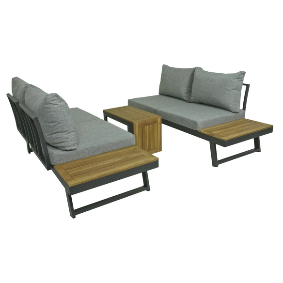 Gartenmöbel »Felice«, 4 Sitzplätze, Akazienholz/Aluminium/Polyester, inkl. Auflagen