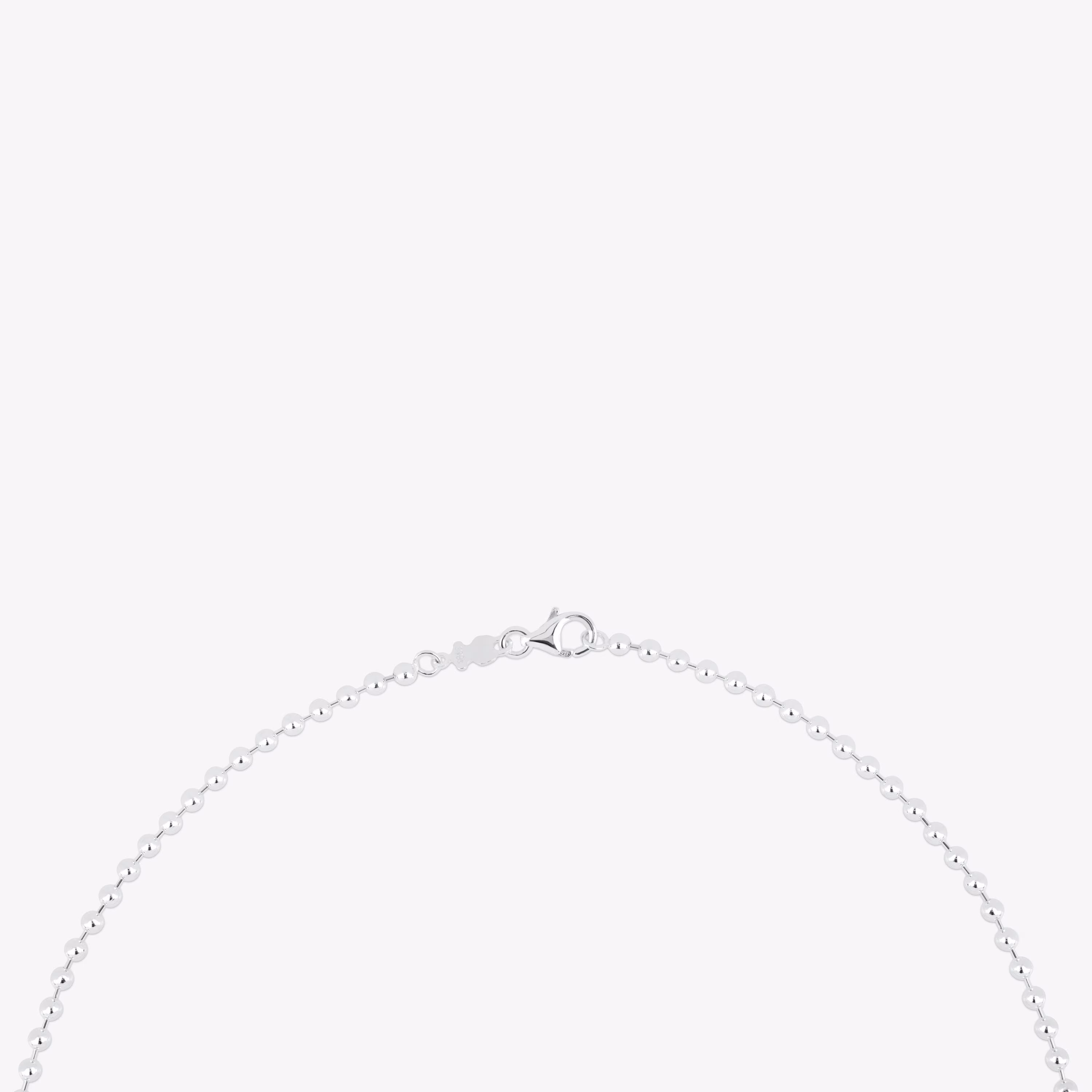 Gargantilla de plata con bolas, 45 cm Chain