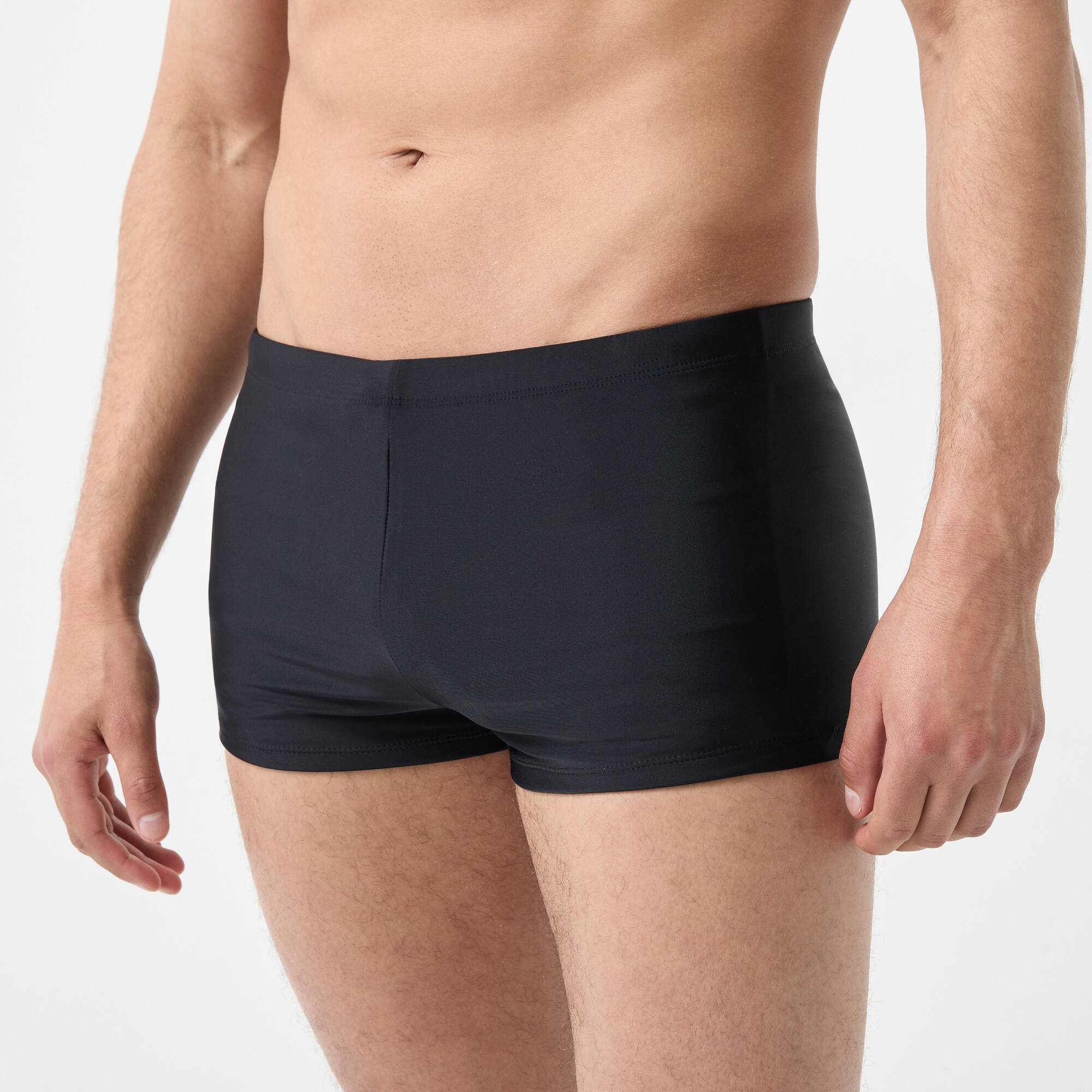 Boxer de bain uni noir