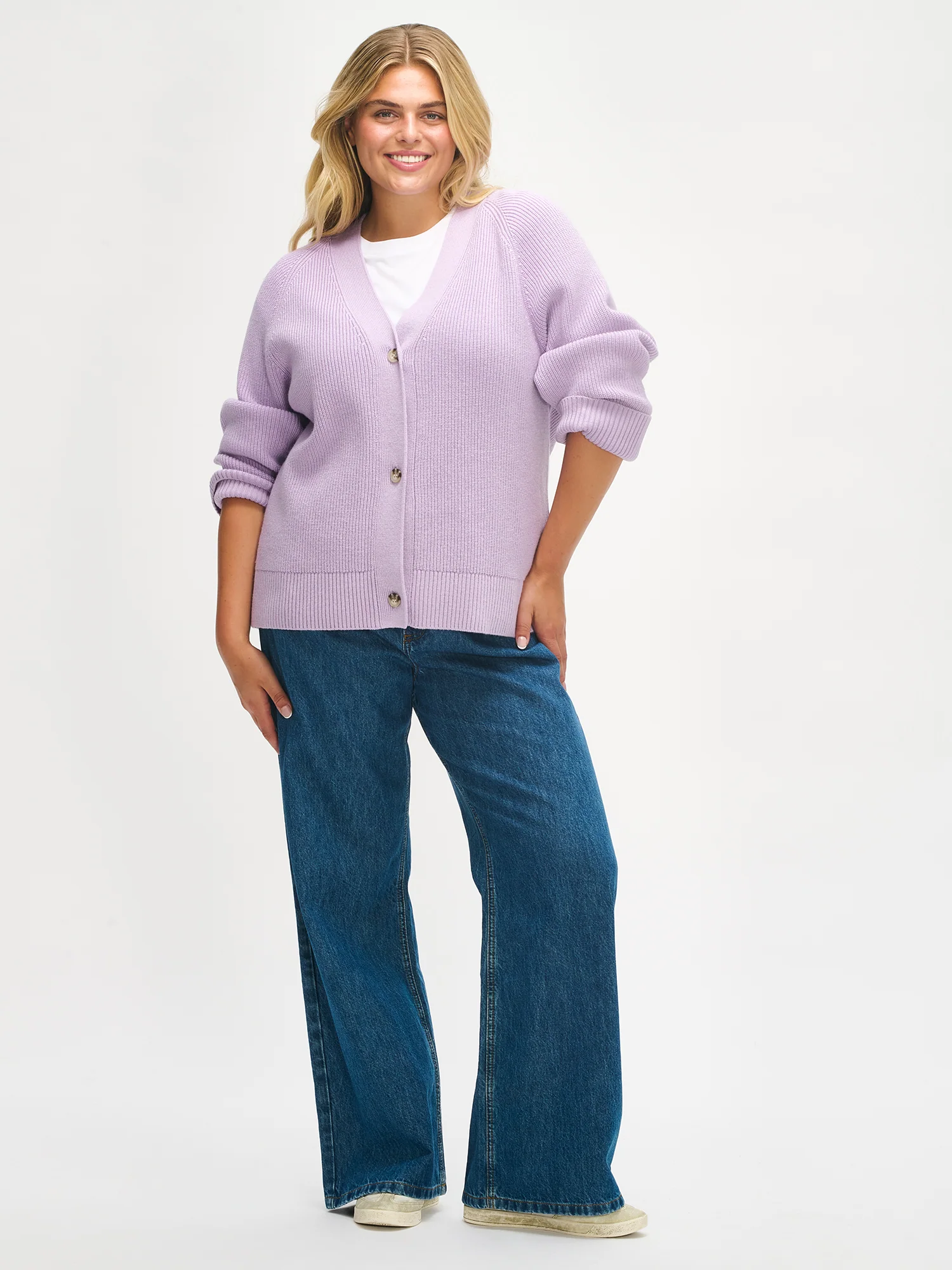 PAMELA neuletakki - lila