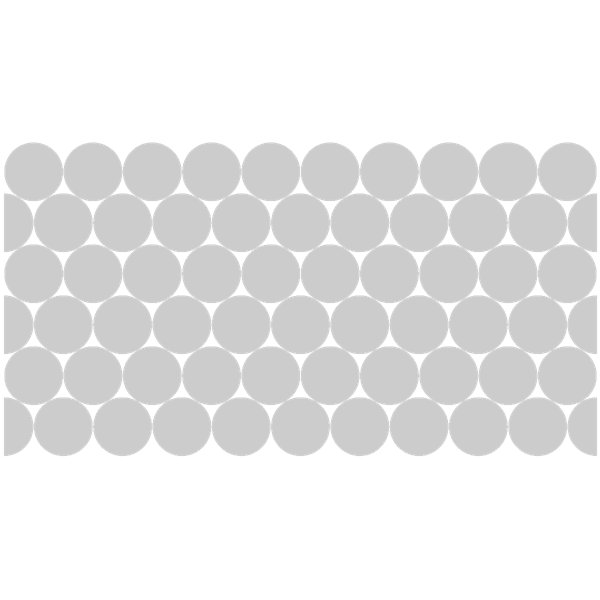 50 stickers occultants cercles pour vitre et porte de douche 50 x 100 cm -50 stickers cercles 10X10 cm