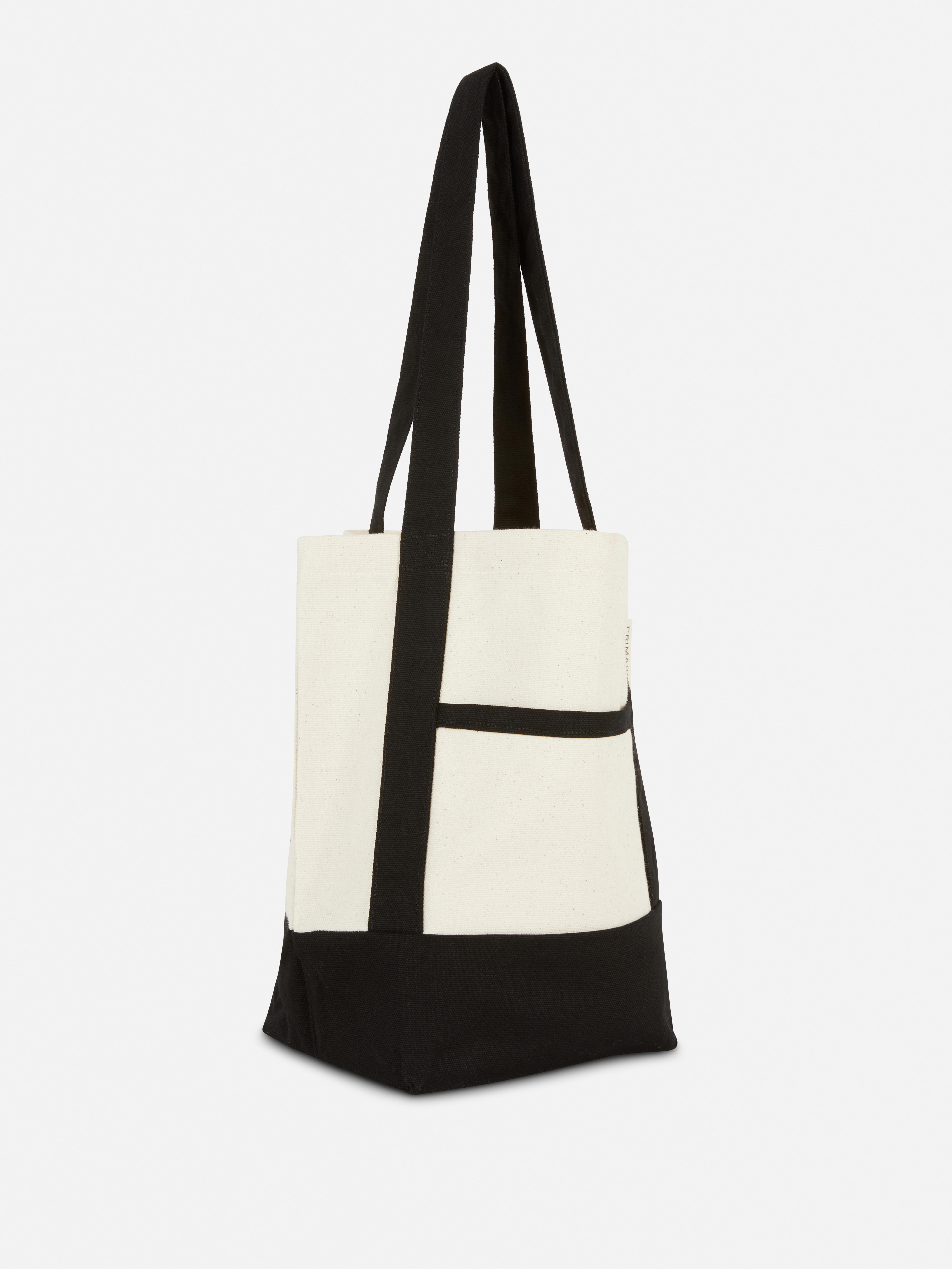 Mini Cotton Contrast Canvas Bag