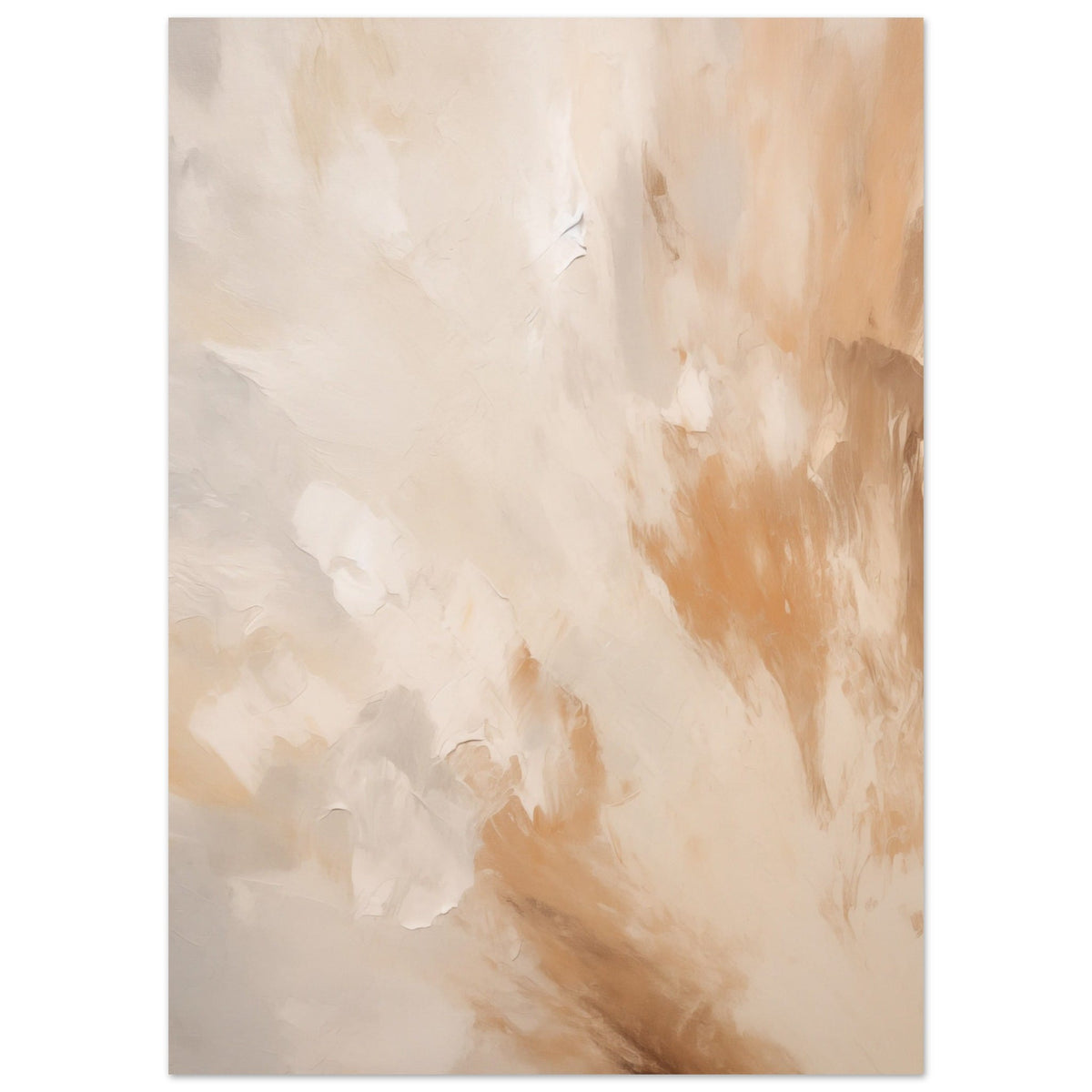 Artfulprints Poster Abstract - Golden touch 2  - 50x70 cm - Terracotta