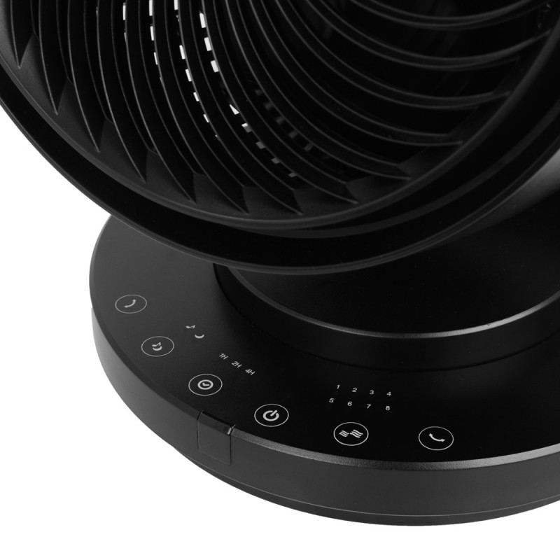 Ventilateur de table Vento 3D Silent Comfort noir Ø 26,5 cm EUROM
