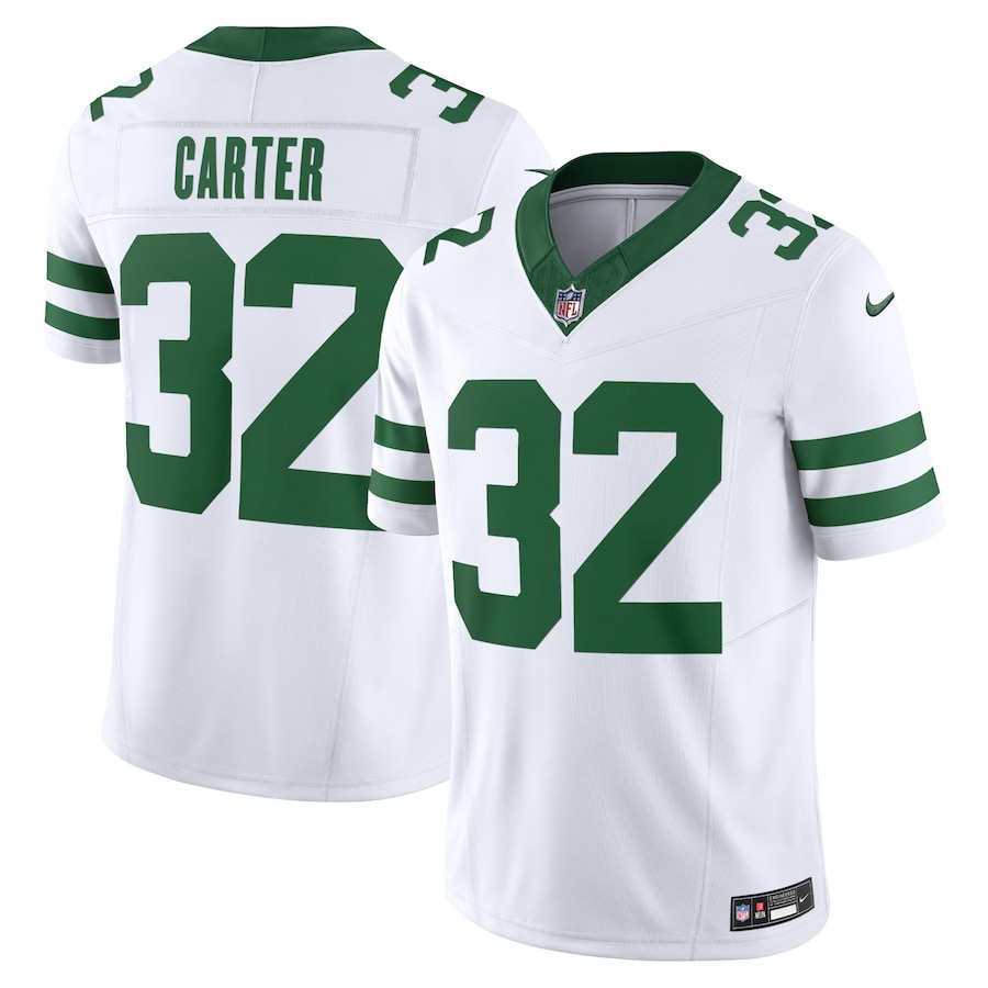 Michael Carter New York Jets Nike Legacy Vapor F.U.S.E. Limited Jersey - White