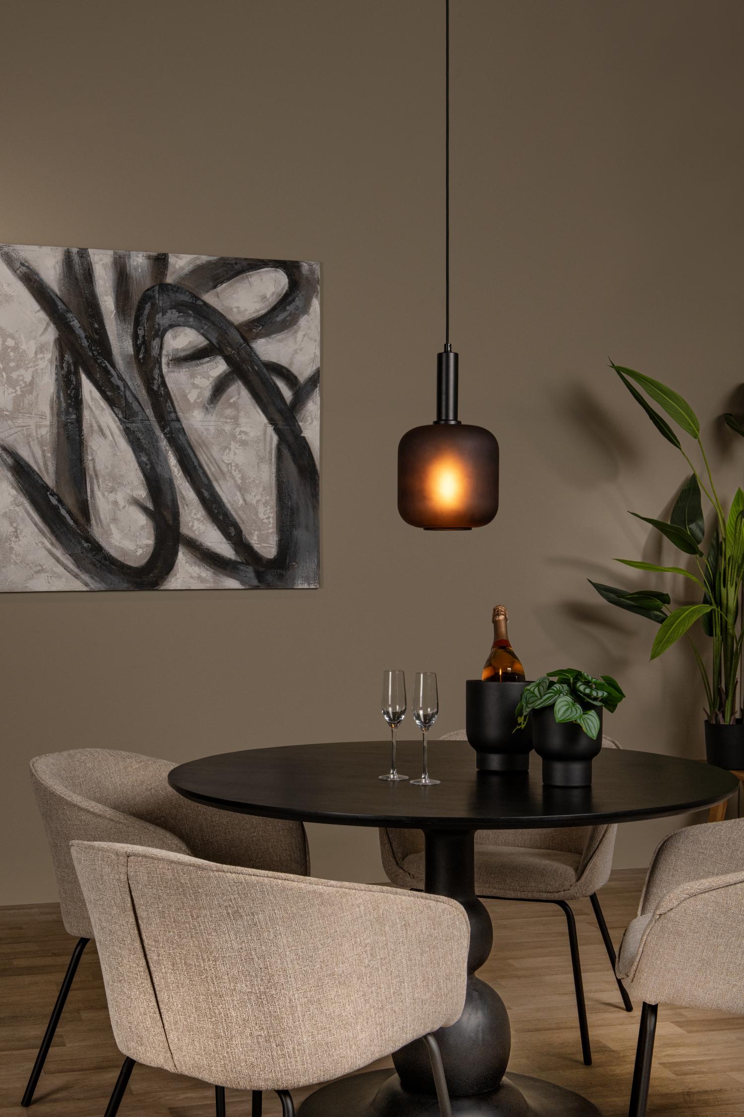 Lucide hanglamp ELOISE - 1xE27 - Zwart