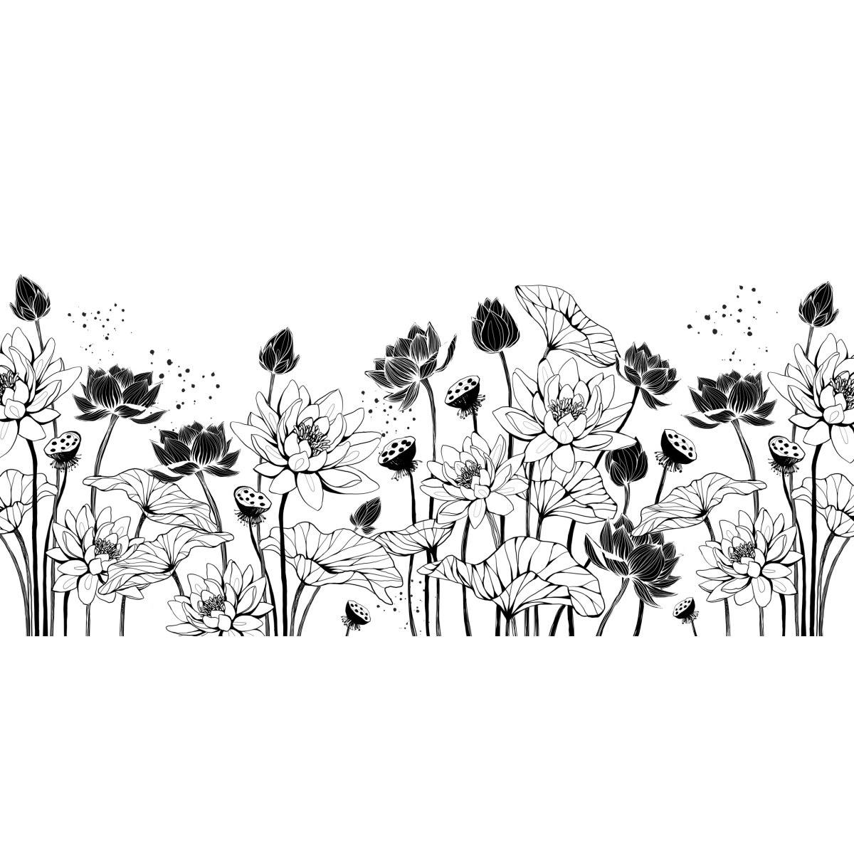 - Papier peint panoramique nympheas 425 x 250 cm