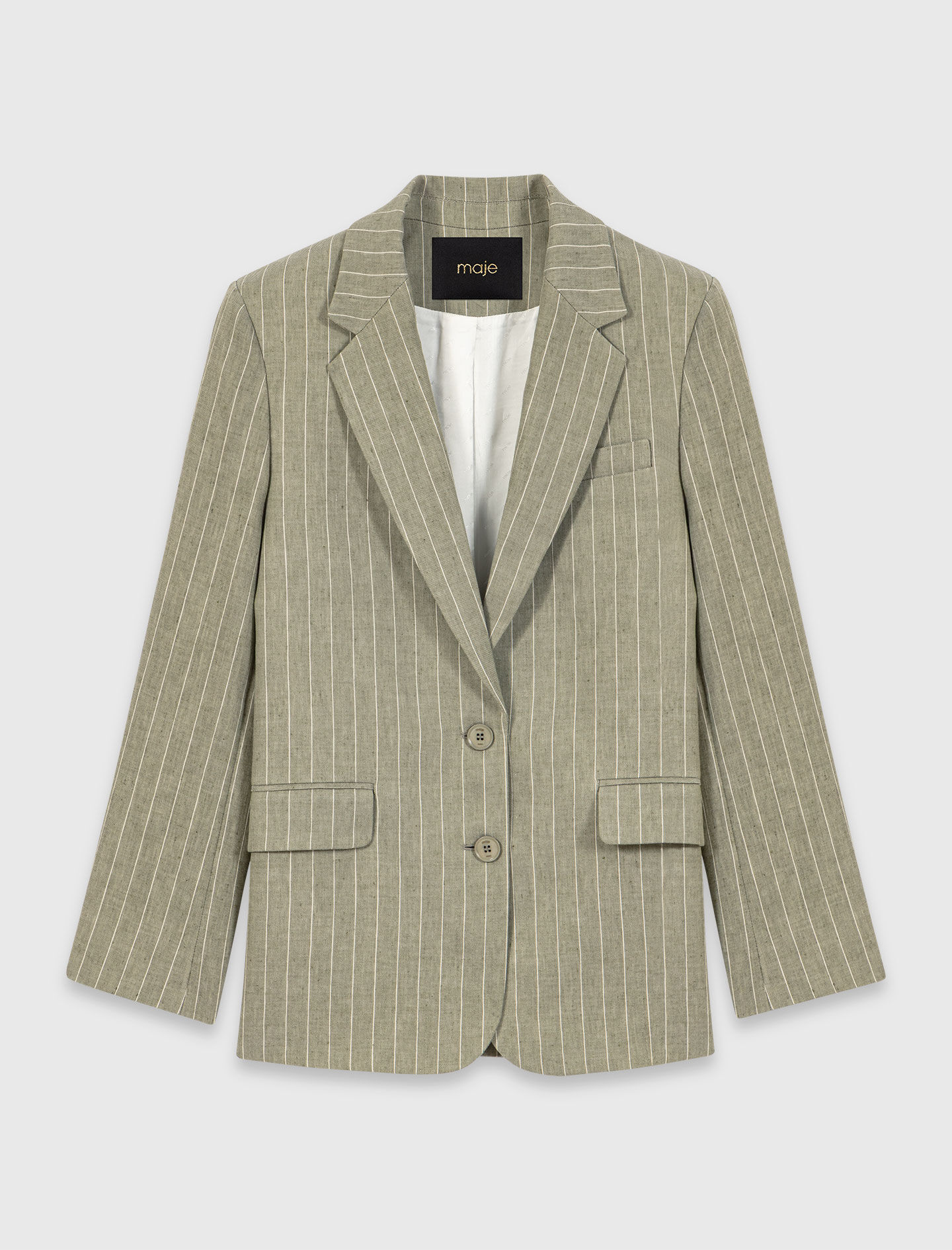 Veste de tailleur en lin mélangé