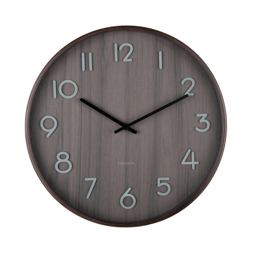 PURE - Horloge pure medium bois marron foncé