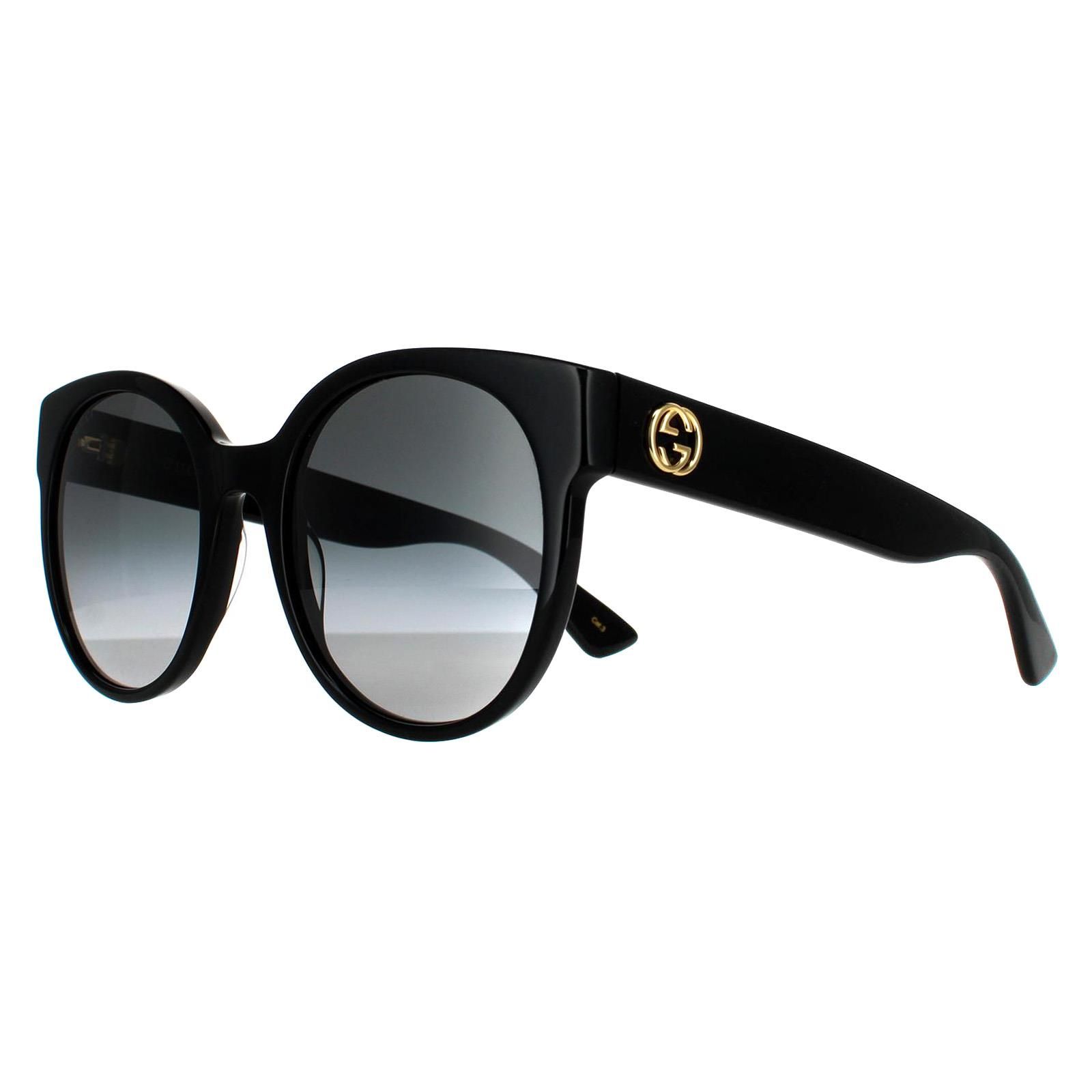 Gucci Cat Eye Black Grey Gradient Sunglasses
