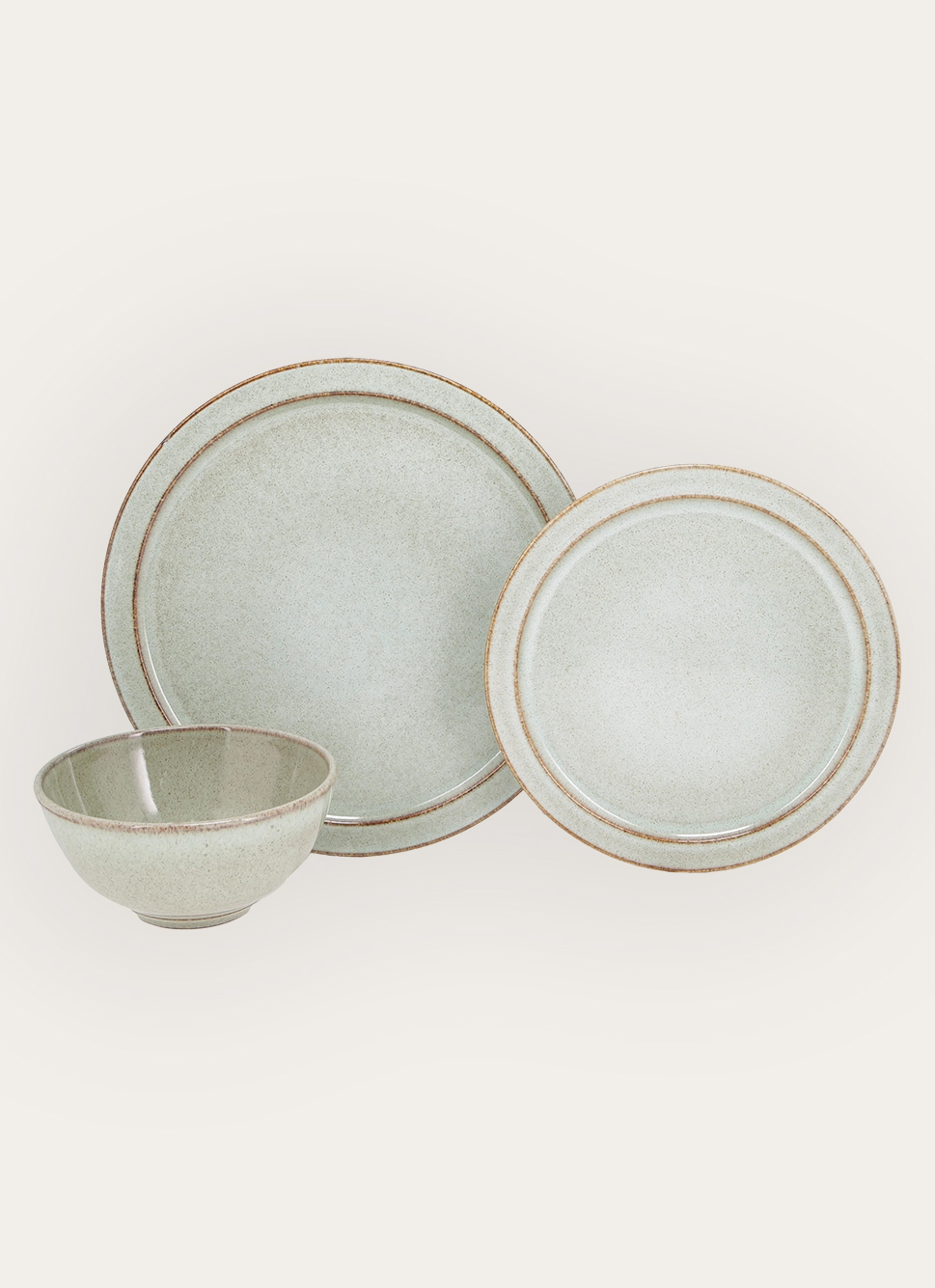 ASSIETTE à DESSERT EN GRÈS GARANCE GENÉVRIER