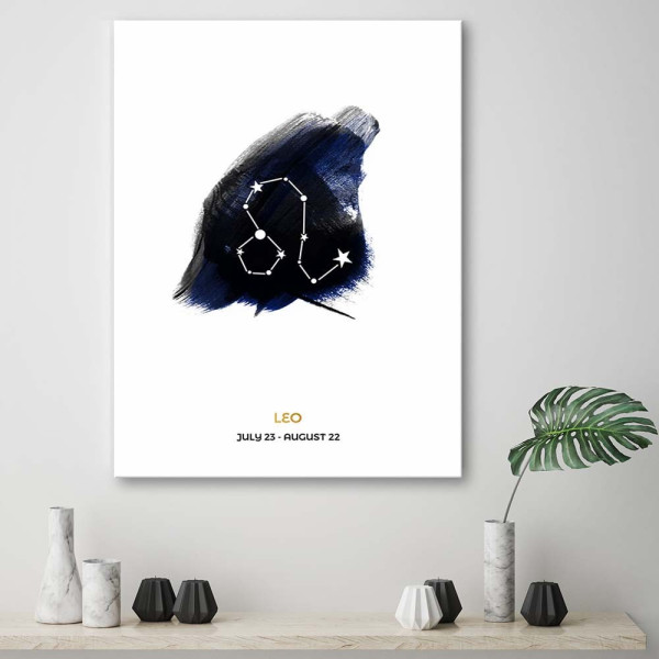Feeby Obraz Znak zodiaku Lew 40x60