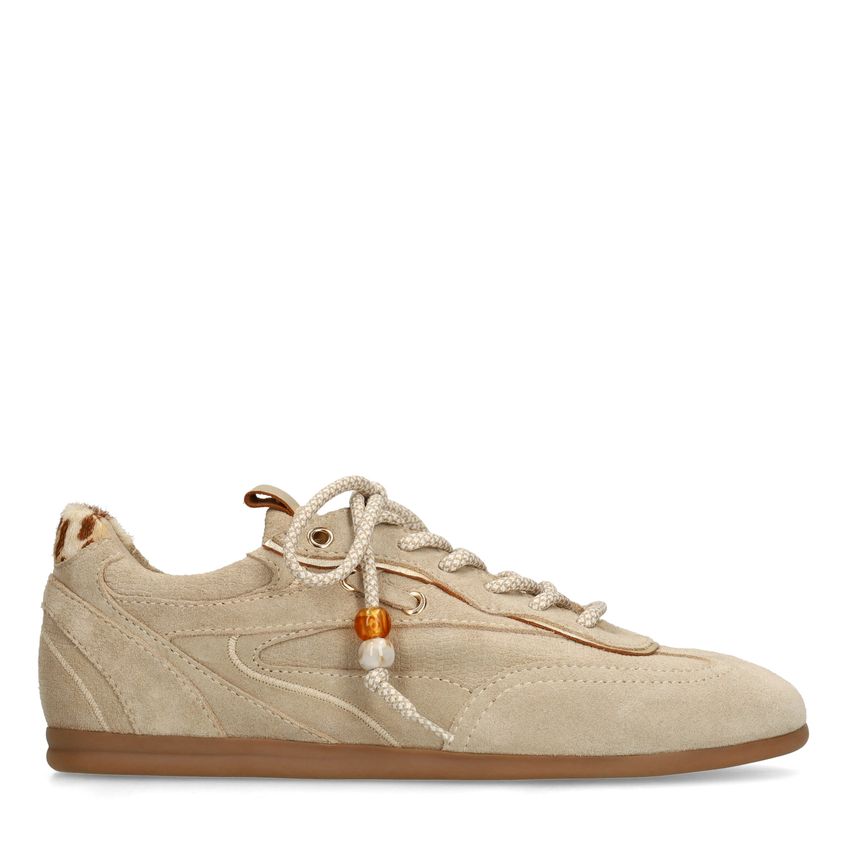 Manfield Beige suède sneakers