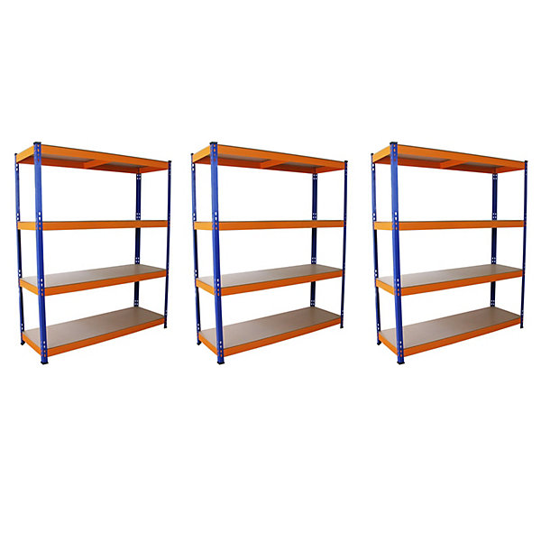 Monster Racking Lot de 3 Rayonnages sans Boulons en Acier S-Rax