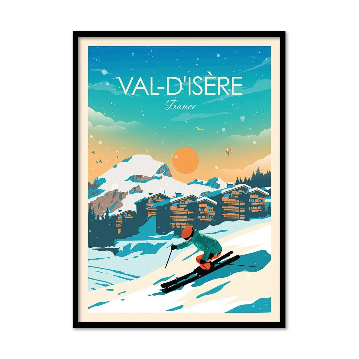 STUDIO INCEPTION - VAL-D'ISERE - STUDIO INCEPTION - Affiche d'art 30 x 40 cm