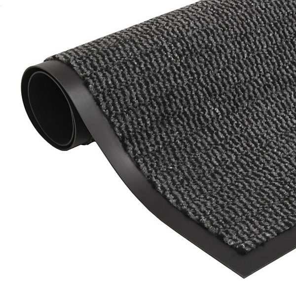 Paillassons rectangulaires 2 pcs 60 x 90 cm Anthracite