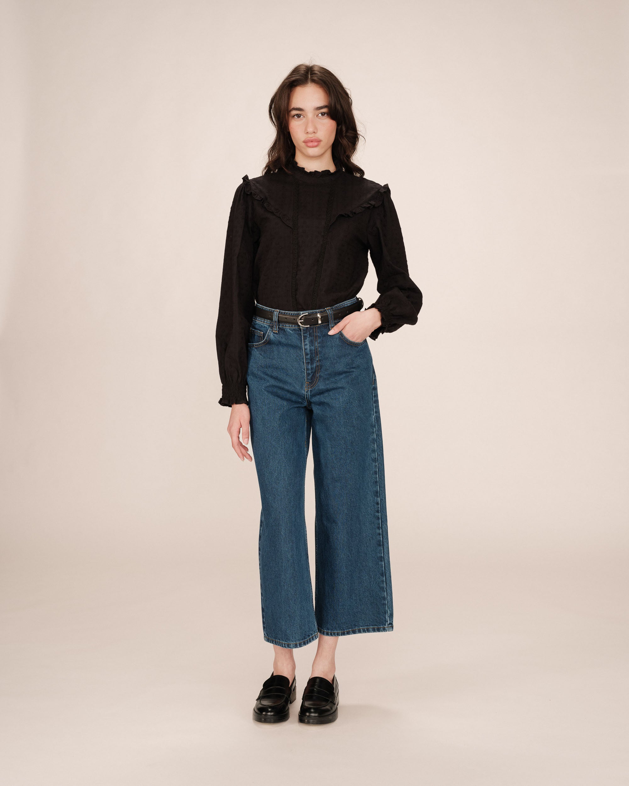 Jean 7/8e medium blue Jonas