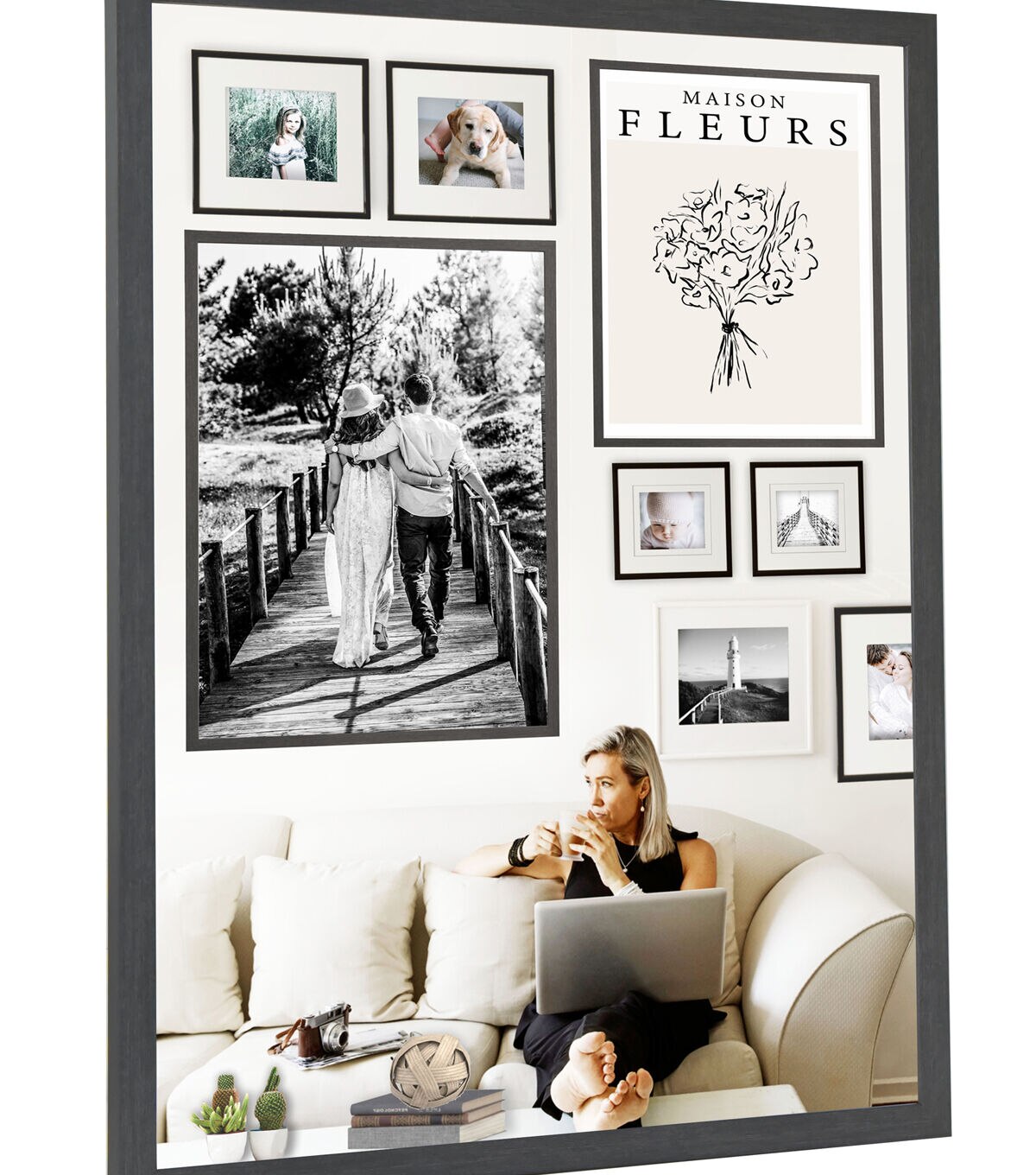 18 x 24 Black Thin Molding Poster Frame by Place & Time