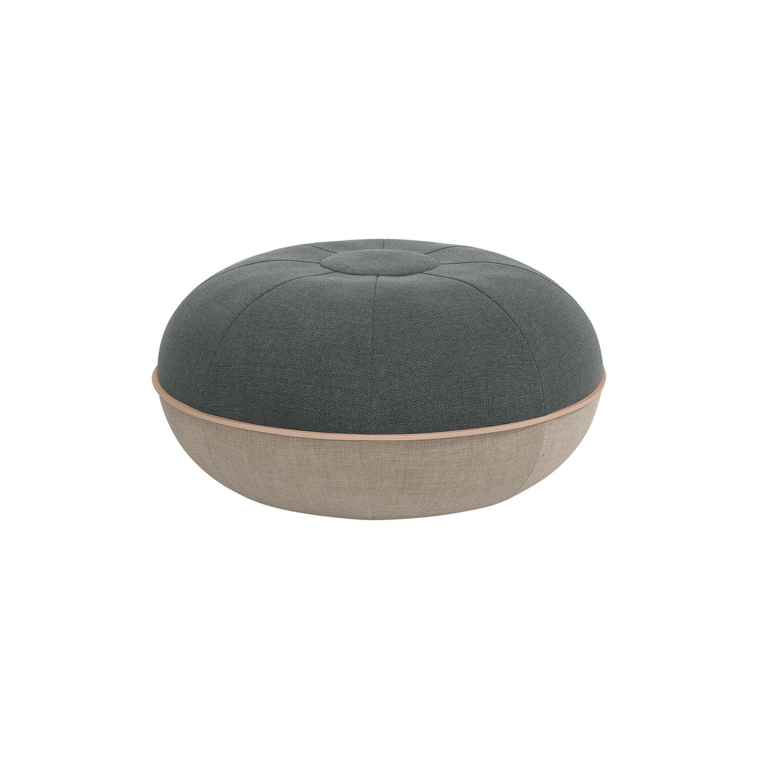 Pouf, steel grey