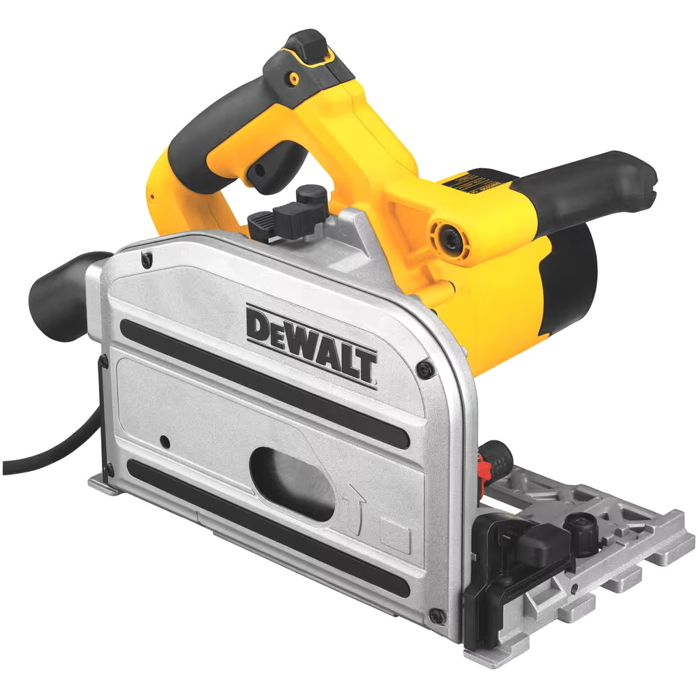 DEWALT DWS520K 12A TrackSaw Circular Saw Kit with Ultra-Fine Finishing Blade & Case, 6-1/2-in