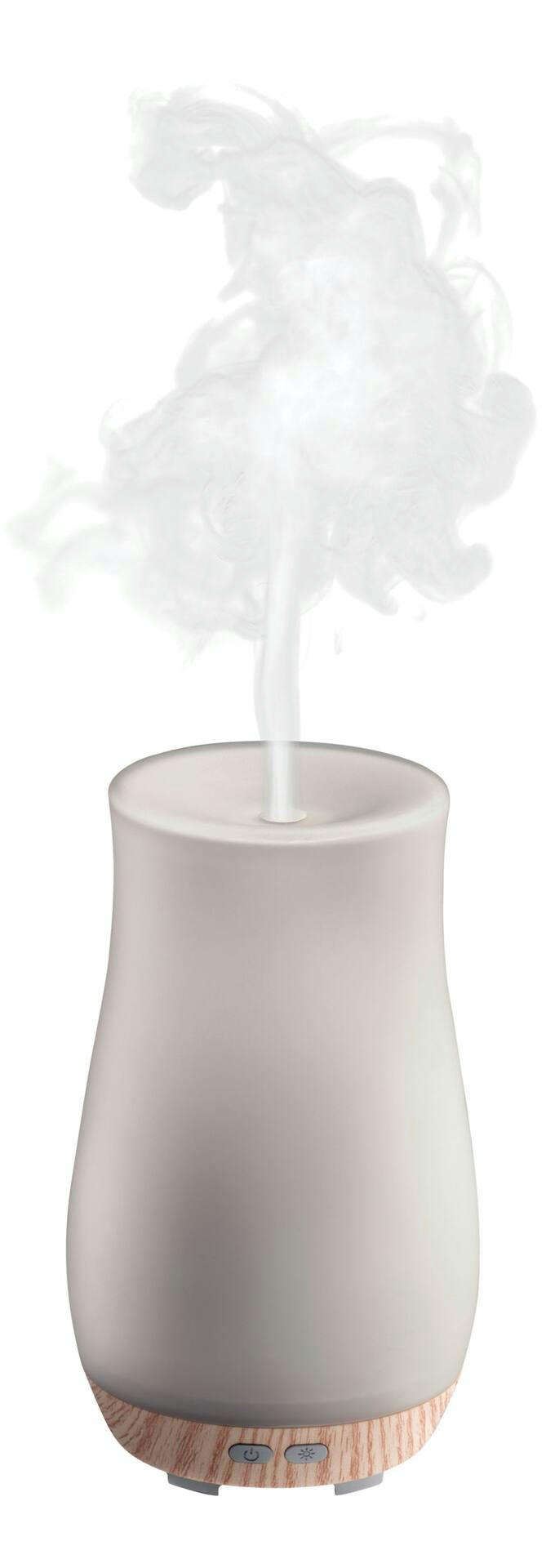 HoMedics Ultrasonic Glass Aromatherapy Diffuser Set with Light, White