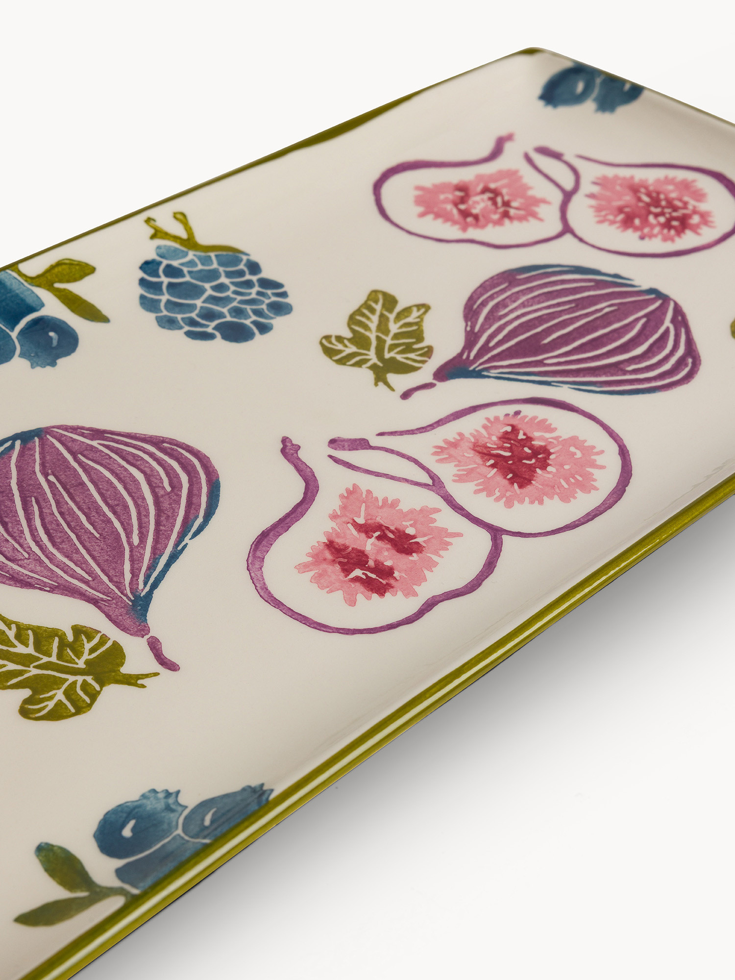 Vassoio in melamina motivo fichi