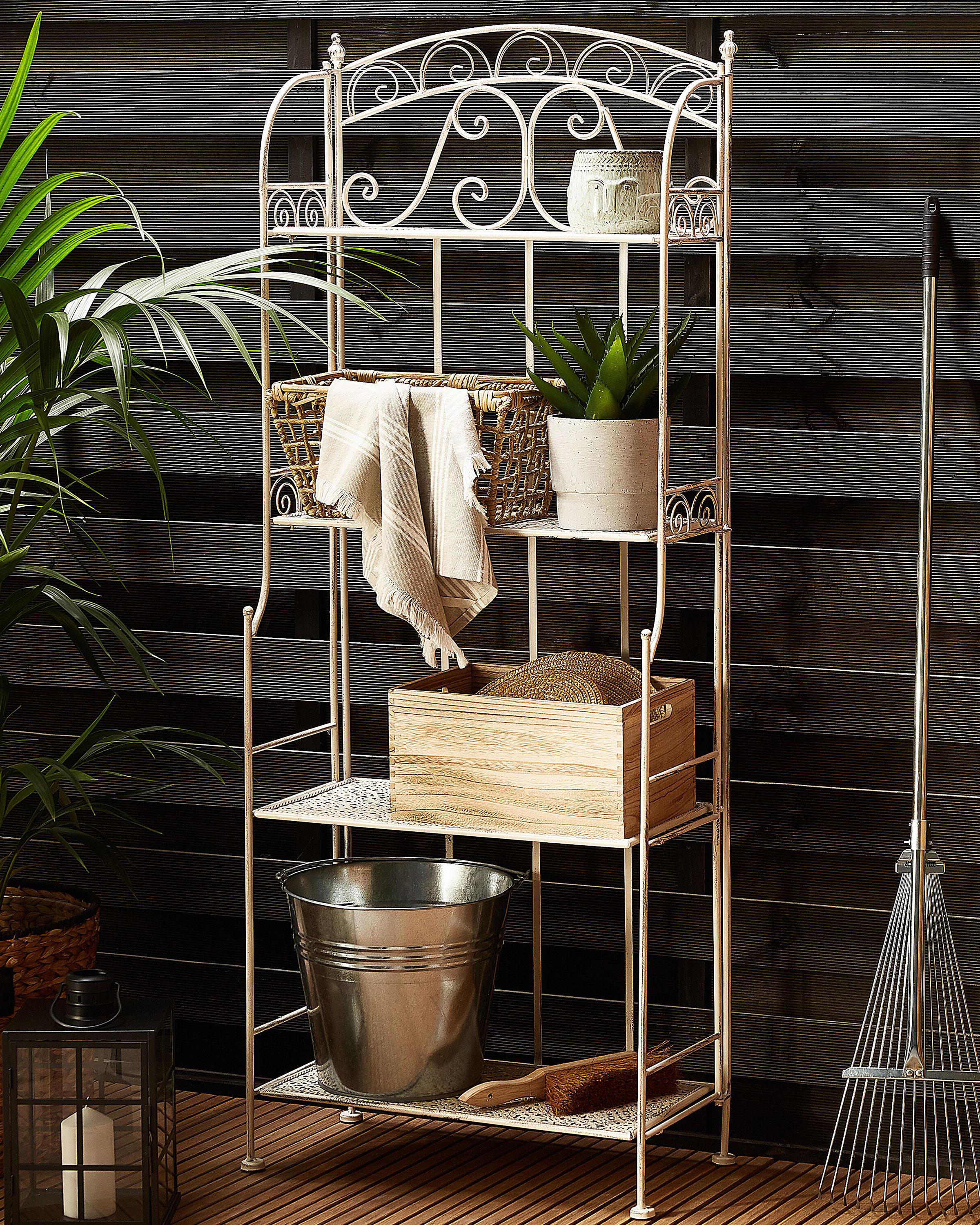 Shelving Unit PADUA Metal 156 cm 61 cm White