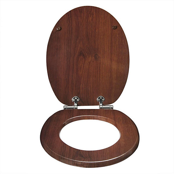 Abattant WC siège de toilette à mdf beige Helloshop26