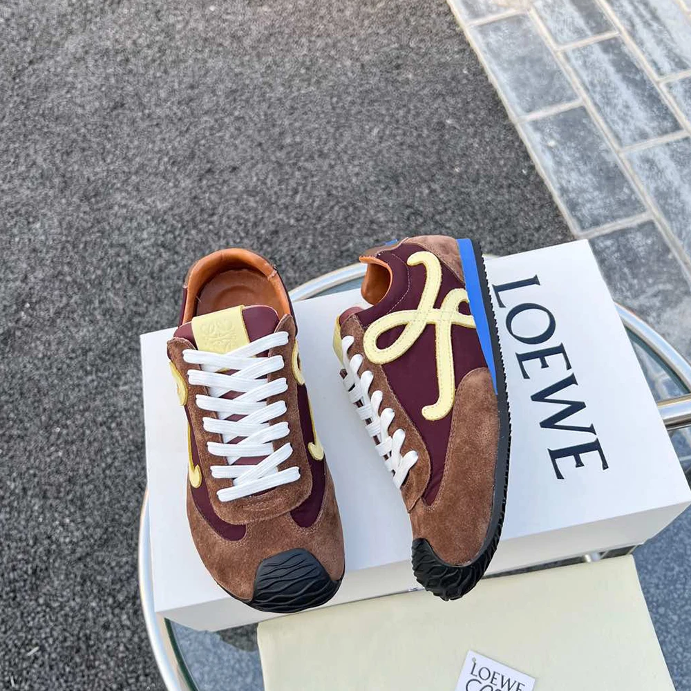 Loewe Flow Runner in nylon and suede