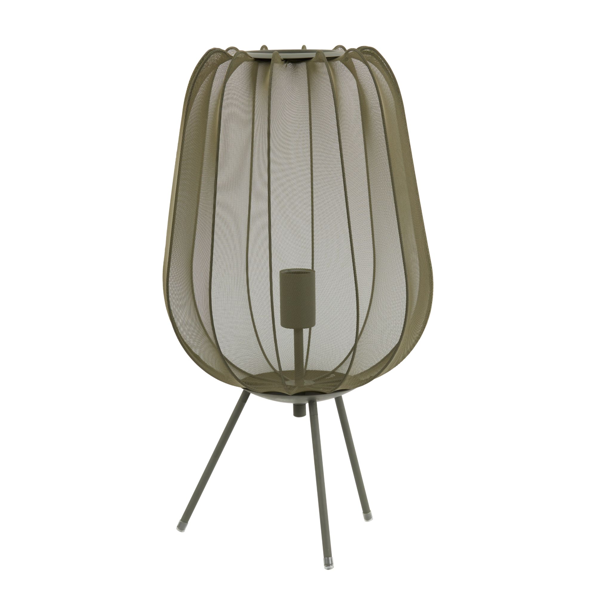 Light & Living tafellamp Plumeria - groen - Ø34cm