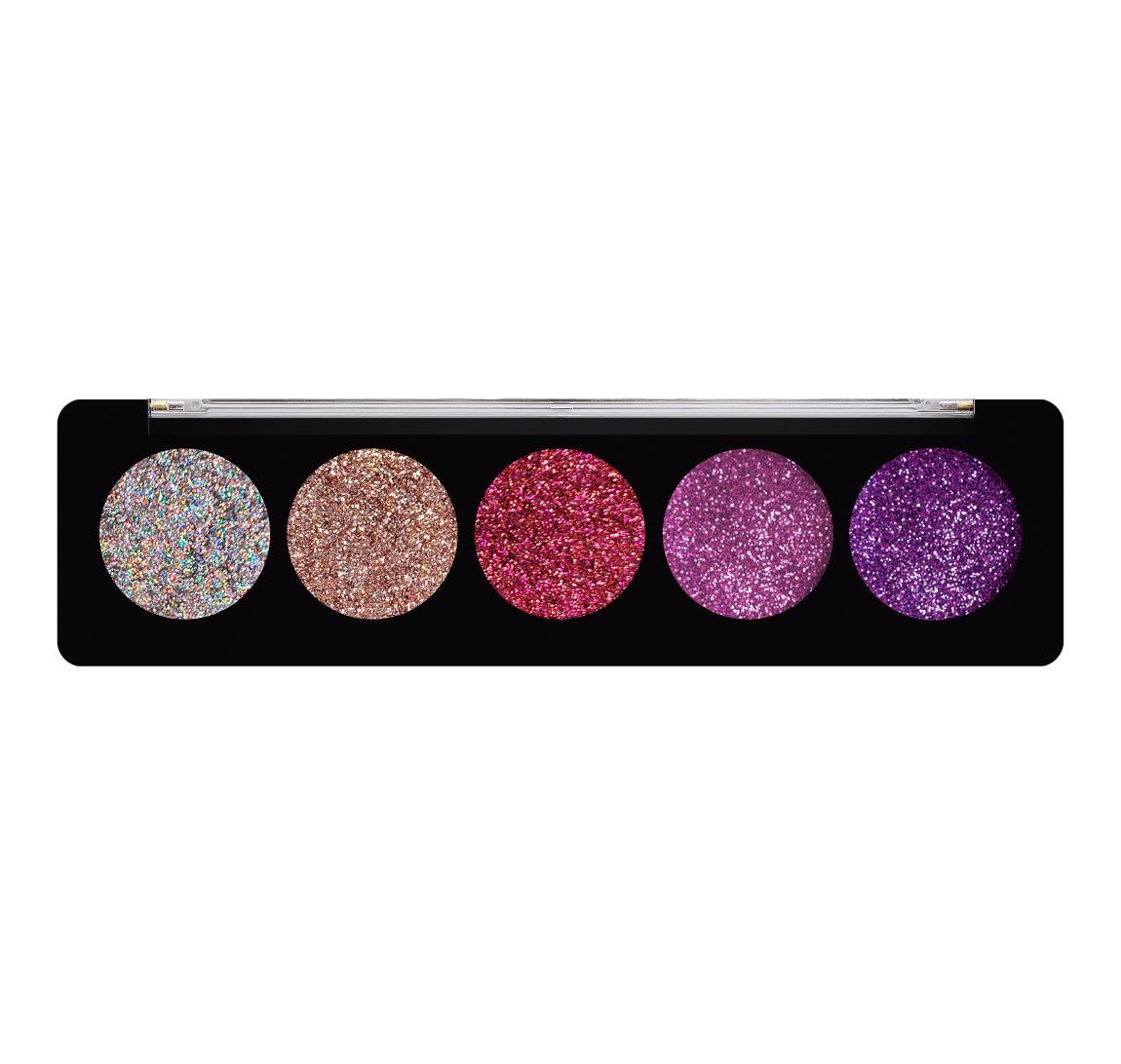 Profusion Cosmetics Amethyst Gems - 5 Shade Glitter Palette