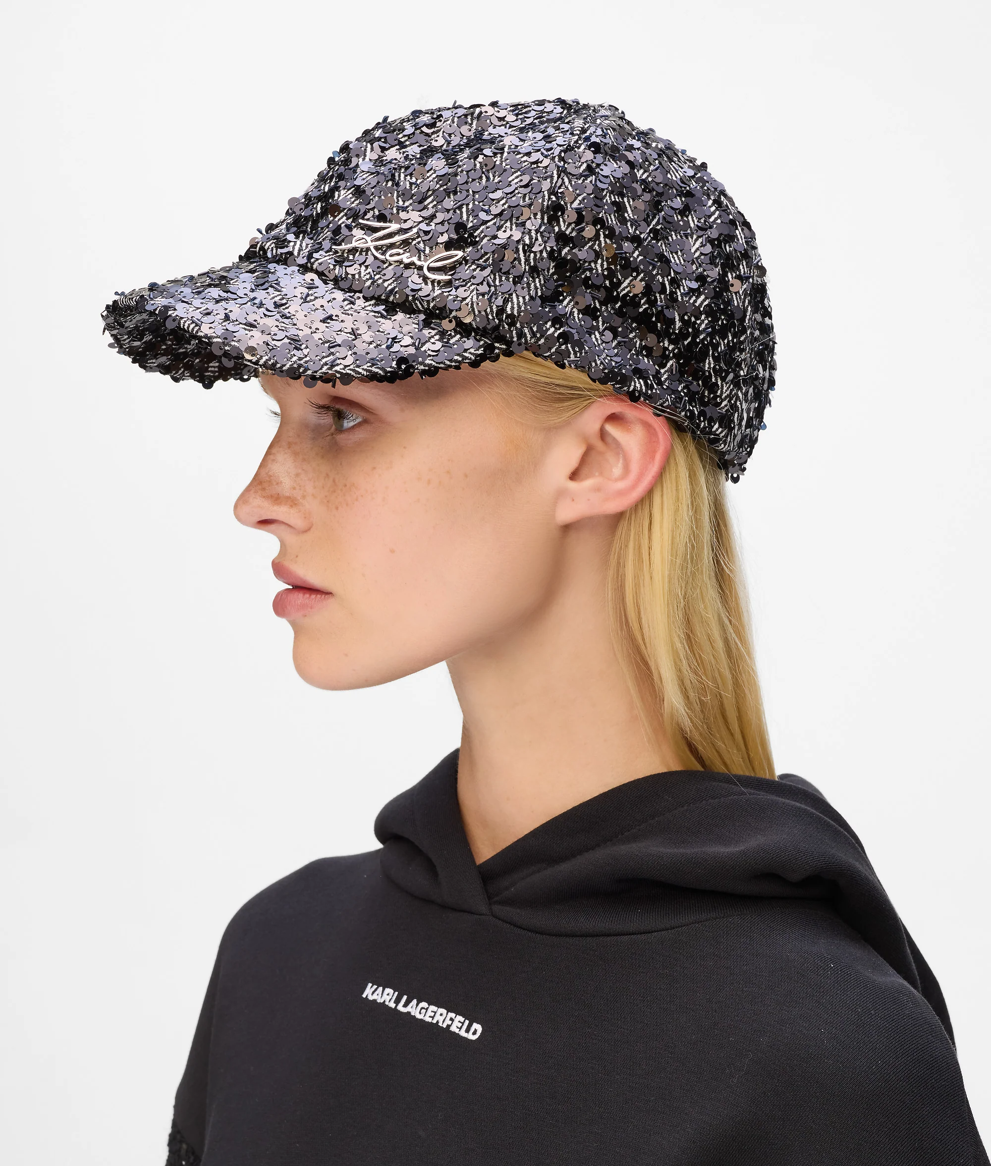 Casquette à sequins K/Signature