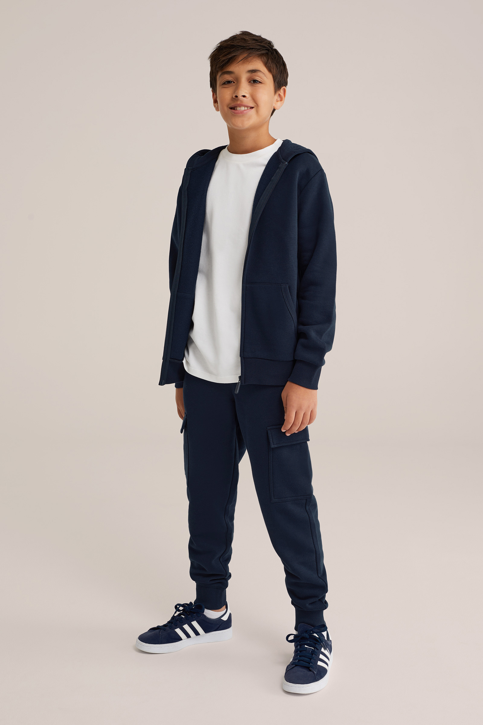 Jongens vest met capuchon