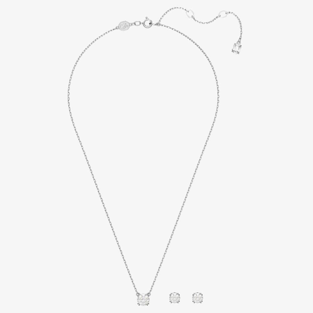 Swarovski Ladies Constella Rhodium Plated Jewellery Set 5647663