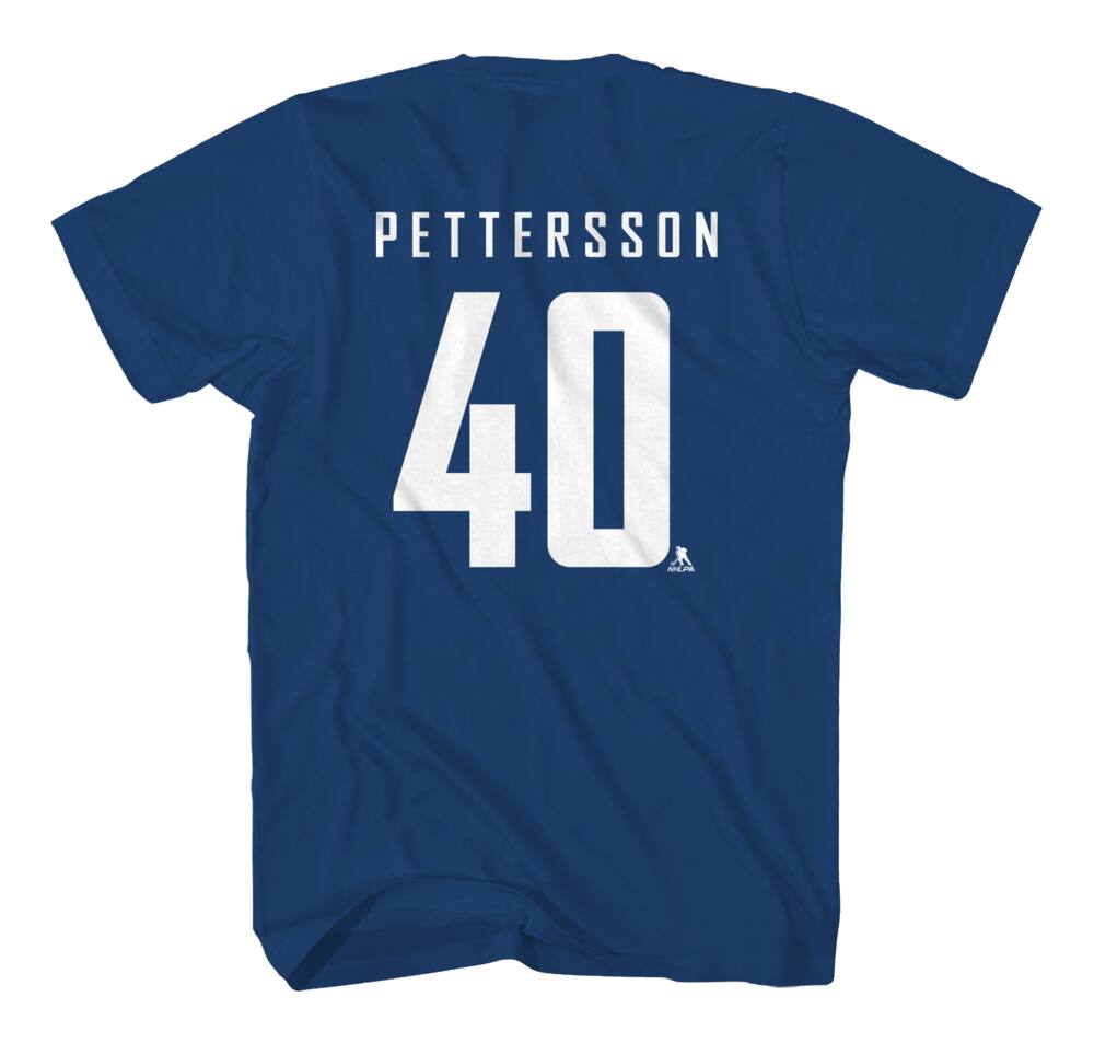 Vancouver Canucks Elias Pettersson Name & Number T-Shirt, Adult