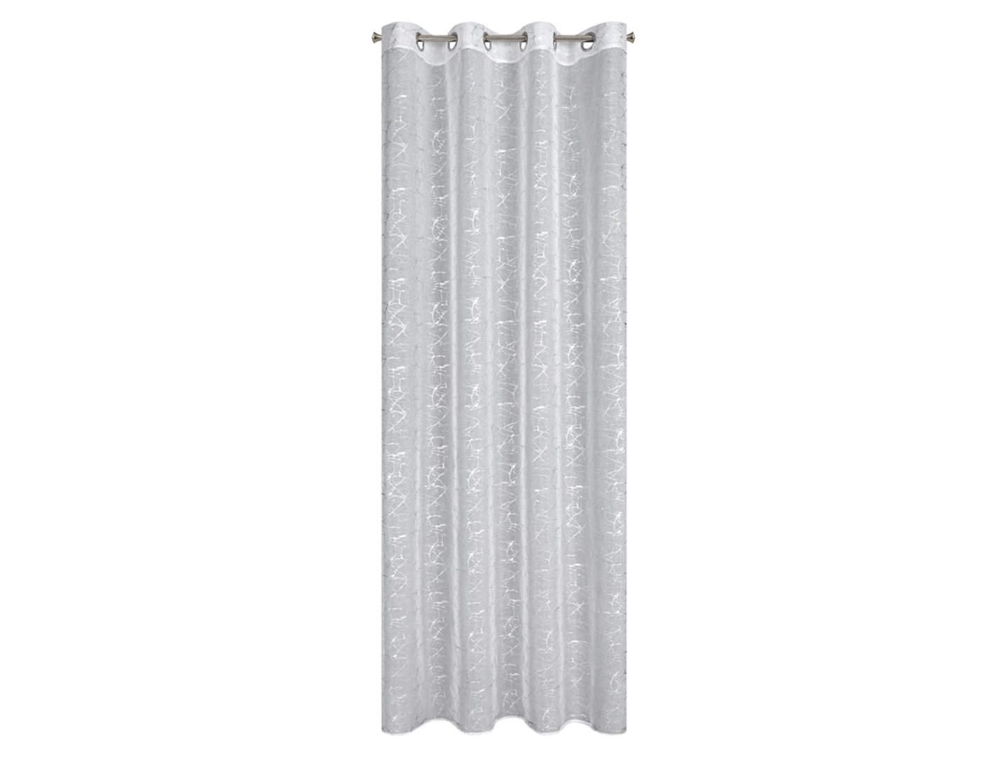 Firana Reva kółka 140x250 cm biało-srebrna