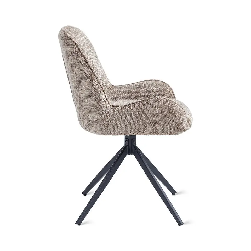 2x Eetkamerstoel Lily - Taupe (Set van 2)