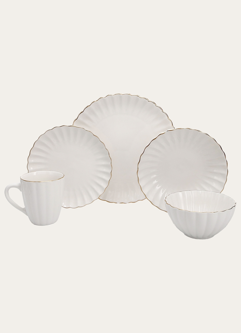 MUG CHARME BLANC / DORÉ