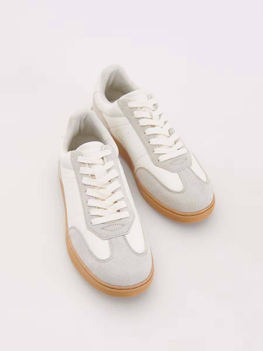 Combined Materials Sneakers