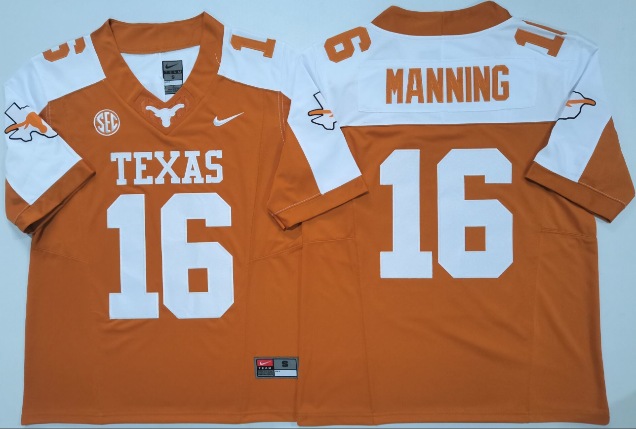 Arch Manning NCAA Texas Longhorns Nike Vapor Limited Jersey