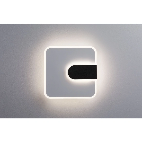 LED-Wandleuchte, WD 2Form WL LED 16,1W 240x240mm Weiß Schwarz 230V Acryl Metall