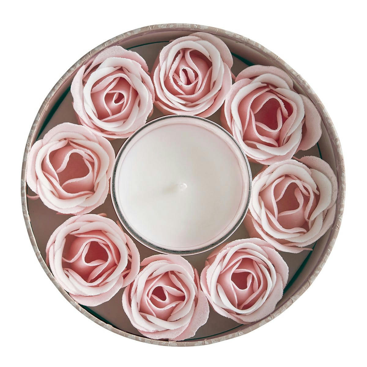 ESCALE À SINTRA - Coffret bougie et Roses de savon parfumées - Figuier Dolce