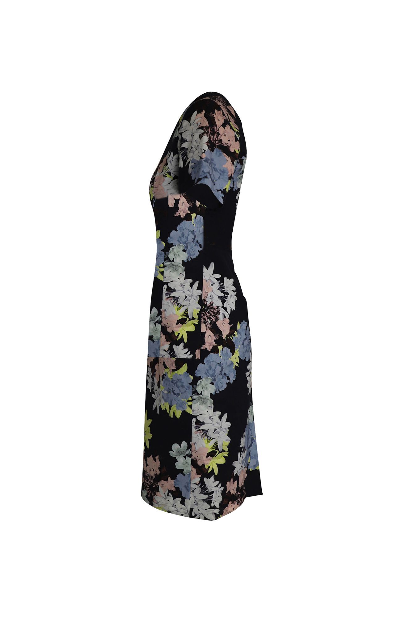 Erdem Preloved Lucinda Floral Print Sheath Dress in Multicolor Polyester